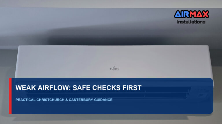 Weak Heat Pump Airflow: Safe Checks Before Booking Help