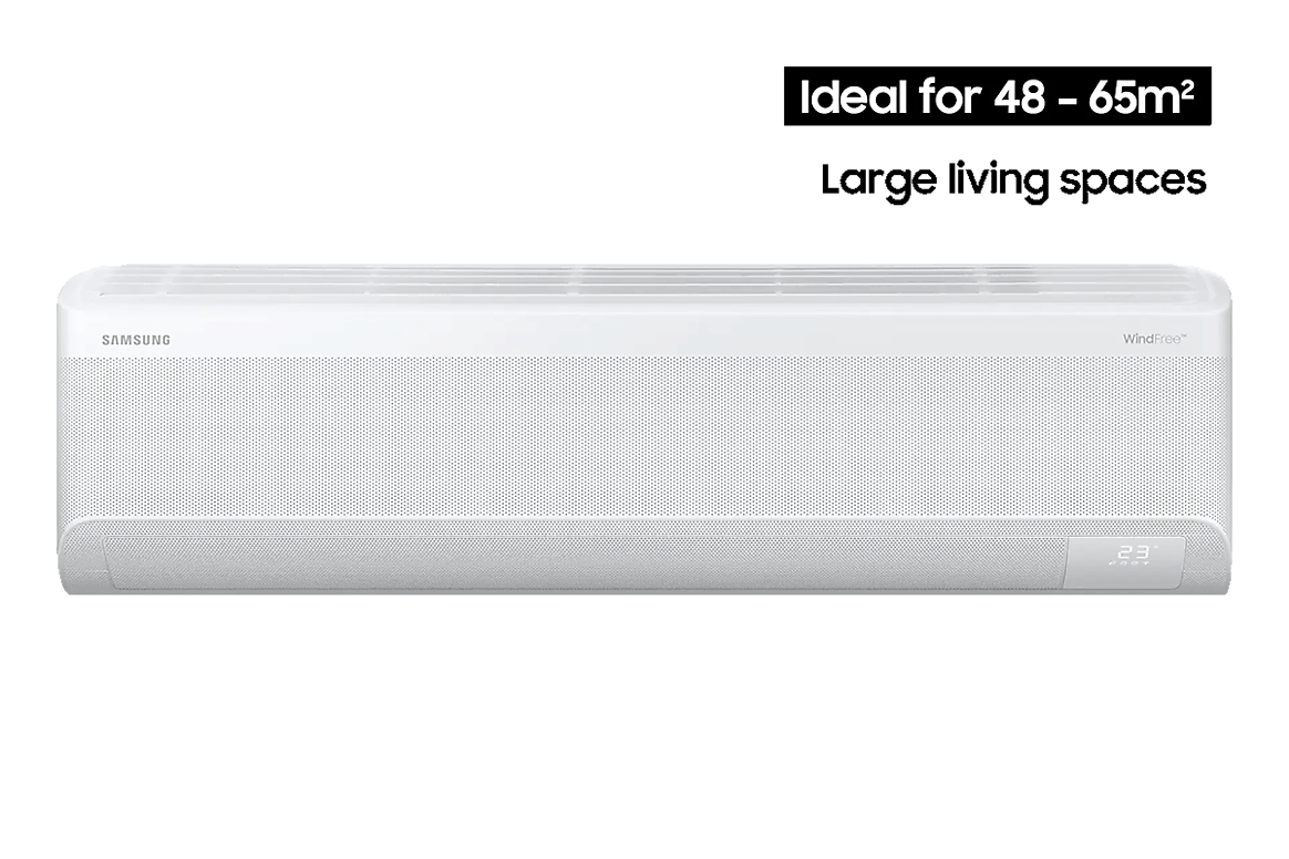 Samsung WindFree AR24 6.8 kW high-wall unit, ideal for rooms 48–65 square metres