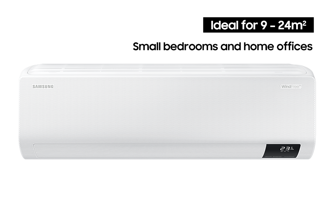 Samsung WindFree AR09 2.5 kW high-wall unit, ideal for rooms 9–24 square metres