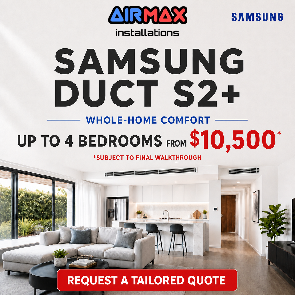 Samsung Duct S2+ from $10,500