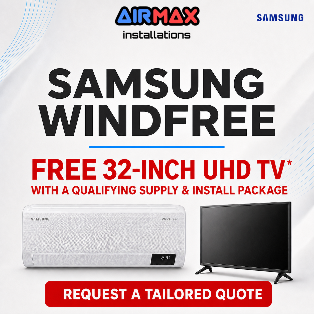 Samsung WindFree free TV offer
